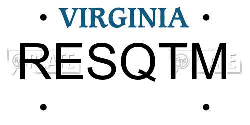 RESQTM Virginia License Plate