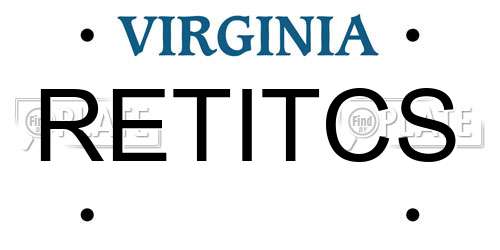 RETITCS Virginia License Plate