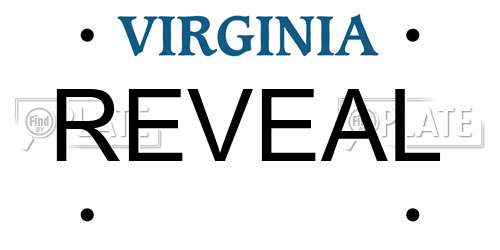 REVEAL Virginia License Plate