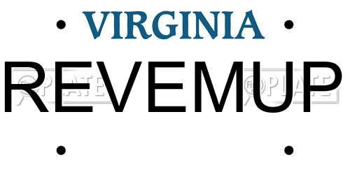 REVEMUP Virginia License Plate