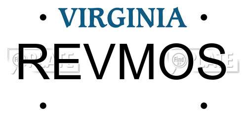 REVMOS Virginia License Plate