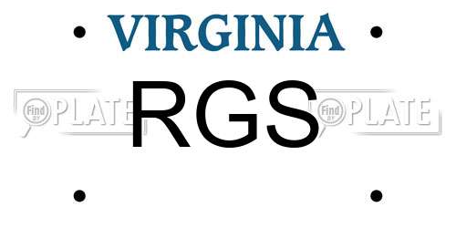 RGS Virginia License Plate
