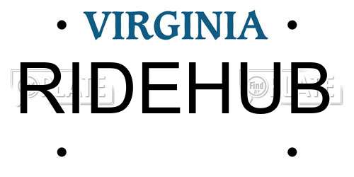RIDEHUB Virginia License Plate
