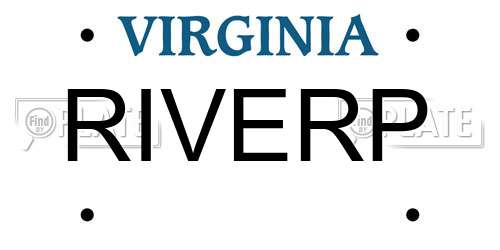 RIVERP Virginia License Plate