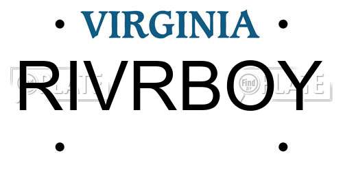RIVRBOY Virginia License Plate