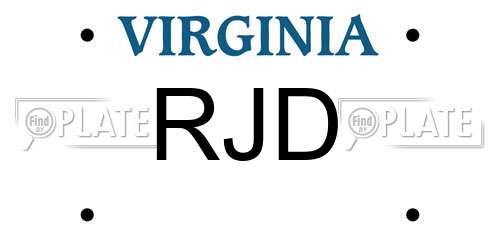 RJD Virginia License Plate