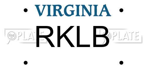 RKLB Virginia License Plate