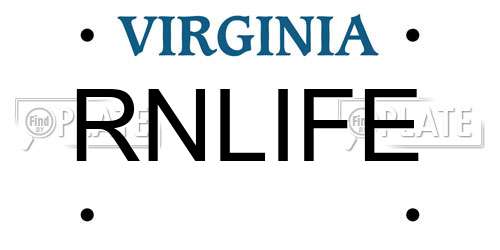 RNLIFE Virginia License Plate