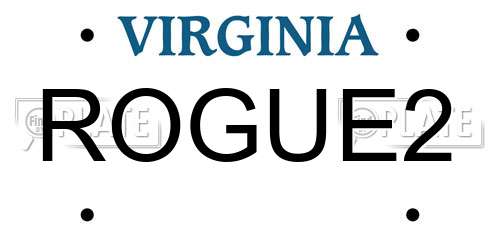 ROGUE2 Virginia License Plate