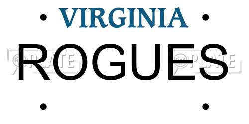 ROGUES Virginia License Plate