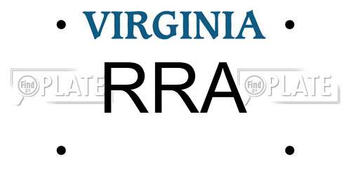 RRA Virginia License Plate