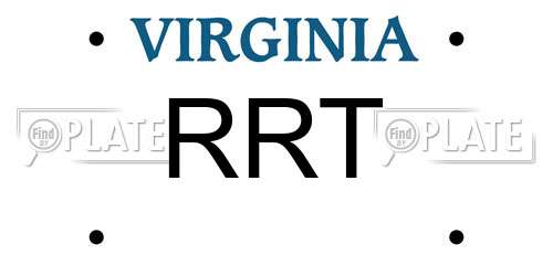 RRT Virginia License Plate