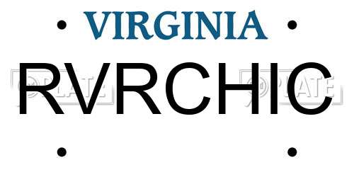 RVRCHIC Virginia License Plate