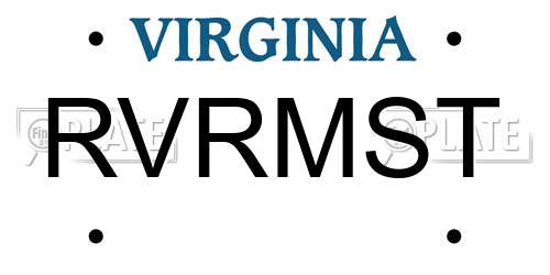 RVRMST Virginia License Plate