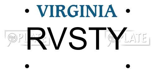 RVSTY Virginia License Plate