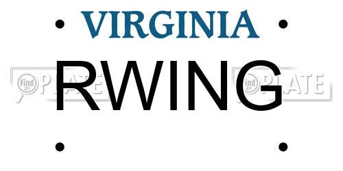 RWING Virginia License Plate