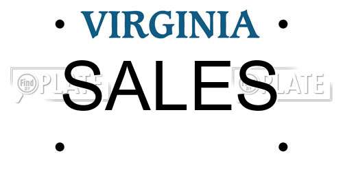 SALES Virginia License Plate