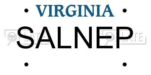 SALNEP Virginia License Plate