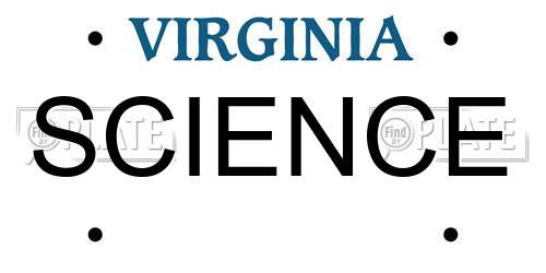 SCIENCE Virginia License Plate