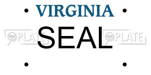 SEAL Virginia License Plate