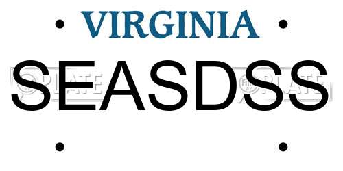 SEASDSS Virginia License Plate