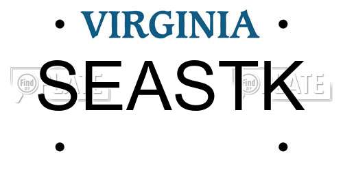 SEASTK Virginia License Plate