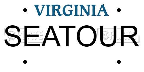 SEATOUR Virginia License Plate