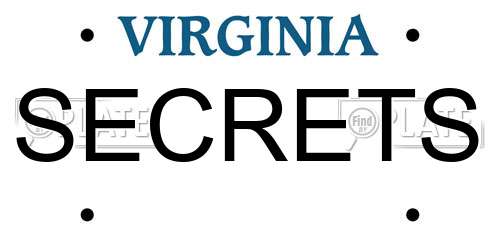 SECRETS Virginia License Plate