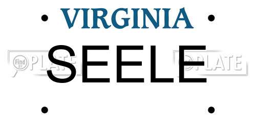 SEELE Virginia License Plate