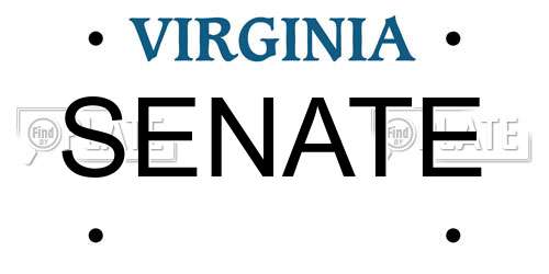 SENATE Virginia License Plate