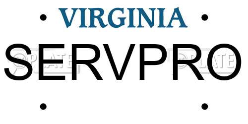 SERVPRO Virginia License Plate