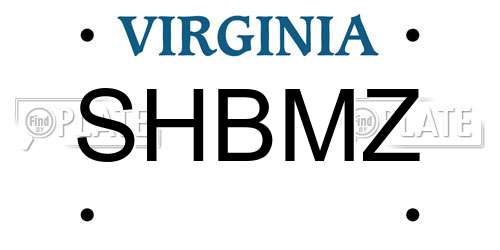 SHBMZ Virginia License Plate