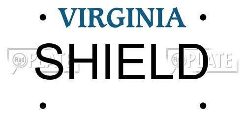 SHIELD Virginia License Plate