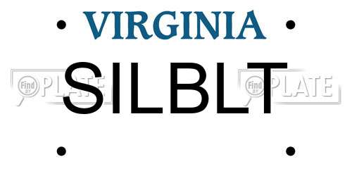SILBLT Virginia License Plate