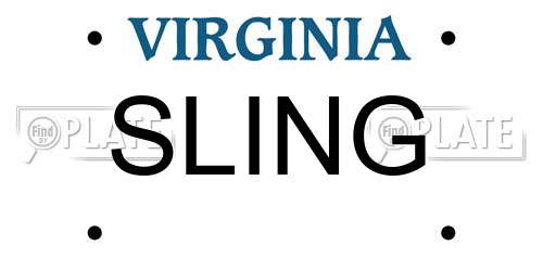 SLING Virginia License Plate
