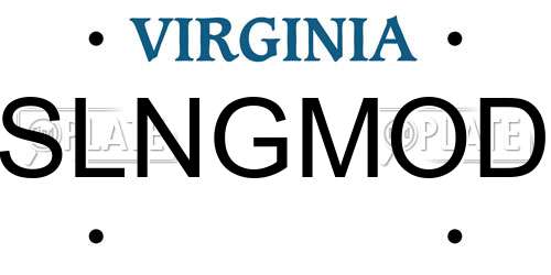 SLNGMOD Virginia License Plate