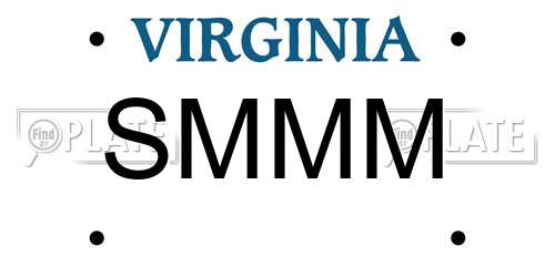 SMMM Virginia License Plate