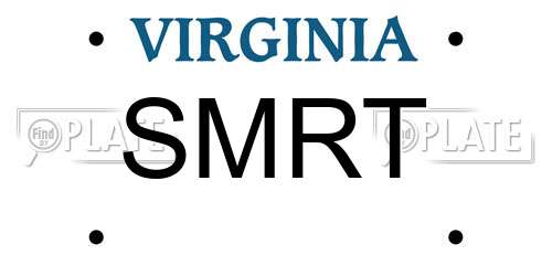 SMRT Virginia License Plate