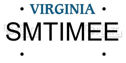 SMTIMEE Virginia License Plate