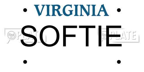 SOFTIE Virginia License Plate