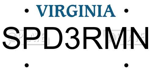 SPD3RMN Virginia License Plate