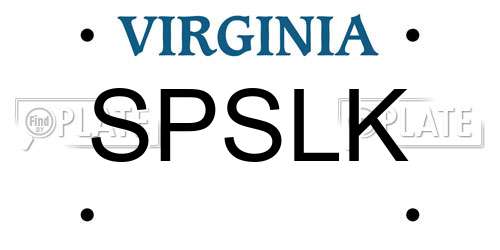 SPSLK Virginia License Plate