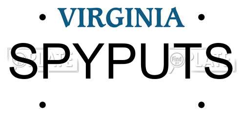 SPYPUTS Virginia License Plate