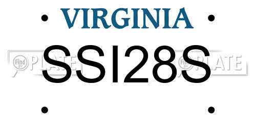 SSI28S Virginia License Plate