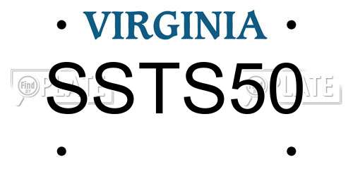 SSTS50 Virginia License Plate