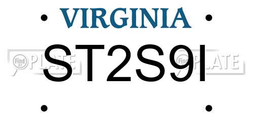 ST2S9I Virginia License Plate