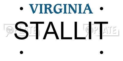 STALLIT Virginia License Plate