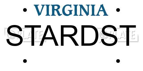STARDST Virginia License Plate