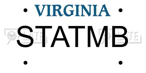 STATMB Virginia License Plate