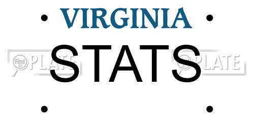 STATS Virginia License Plate